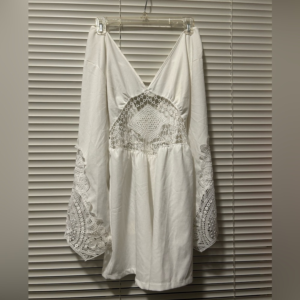 Beautiful White Cutout Romper